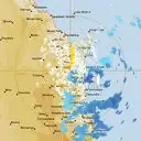 Live Gympie Weather Radar - 128km - Doppler Wind