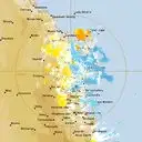 Live Gympie Weather Radar - 128km - Doppler Wind