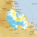 Live Townsville Weather Radar - 128km - Doppler Wind