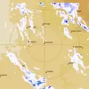 Live Richmond Weather Radar - 128km - Rain Rate