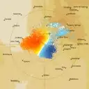 Live Richmond Weather Radar - 128km - Doppler Wind