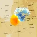 Live Richmond Weather Radar - 128km - Doppler Wind