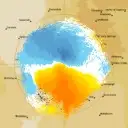Live Richmond Weather Radar - 128km - Doppler Wind