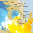 Live Toowoomba Weather Radar - 128km - Doppler Wind