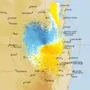 Live Toowoomba Weather Radar - 128km - Doppler Wind