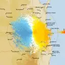 Live Toowoomba Weather Radar - 128km - Doppler Wind