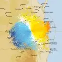 Live Toowoomba Weather Radar - 128km - Doppler Wind