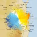 Live Toowoomba Weather Radar - 128km - Doppler Wind