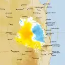 Live Toowoomba Weather Radar - 128km - Doppler Wind