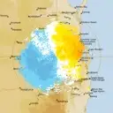 Live Toowoomba Weather Radar - 128km - Doppler Wind