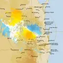 Live Toowoomba Weather Radar - 128km - Doppler Wind