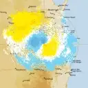 Live Toowoomba Weather Radar - 128km - Doppler Wind