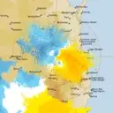 Live Toowoomba Weather Radar - 128km - Doppler Wind