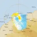 Live Karratha Weather Radar - 128km - Doppler Wind