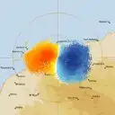 Live Karratha Weather Radar - 128km - Doppler Wind
