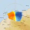 Live Karratha Weather Radar - 128km - Doppler Wind
