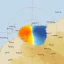 Live Karratha Weather Radar - 128km - Doppler Wind