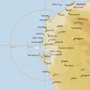 Live Carnarvon Weather Radar - 512km - Rain Rate