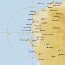 Live Carnarvon Weather Radar - 512km - Rain Rate