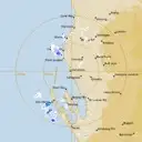 Live Carnarvon Weather Radar - 256km - Rain Rate