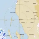 Live Carnarvon Weather Radar - 128km - Rain Rate