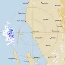 Live Carnarvon Weather Radar - 128km - Rain Rate