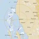 Live Carnarvon Weather Radar - 128km - Rain Rate