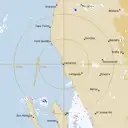 Live Carnarvon Weather Radar - 128km - Rain Rate