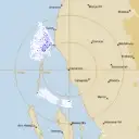 Live Carnarvon Weather Radar - 128km - Rain Rate