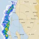 Live Carnarvon Weather Radar - 128km - Rain Rate