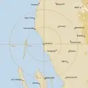 Live Carnarvon Weather Radar - 128km - Rain Rate