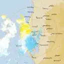 Live Carnarvon Weather Radar - 128km - Doppler Wind