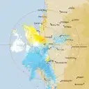 Live Carnarvon Weather Radar - 128km - Doppler Wind