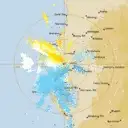 Live Carnarvon Weather Radar - 128km - Doppler Wind