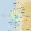 Live Carnarvon Weather Radar - 128km - Doppler Wind