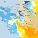 Live Carnarvon Weather Radar - 128km - Doppler Wind