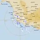 Live Mt.Gambier Weather Radar - 256km - Rain Rate
