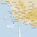 Live Mt.Gambier Weather Radar - 256km - Rain Rate
