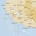 Live Mt.Gambier Weather Radar - 128km - Rain Rate