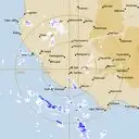 Live Mt.Gambier Weather Radar - 128km - Rain Rate
