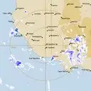 Live Mt.Gambier Weather Radar - 128km - Rain Rate