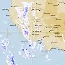 Live Mt.Gambier Weather Radar - 128km - Rain Rate