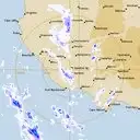 Live Mt.Gambier Weather Radar - 128km - Rain Rate