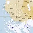 Live Mt.Gambier Weather Radar - 128km - Rain Rate