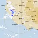 Live Mt.Gambier Weather Radar - 128km - Rain Rate