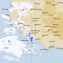 Live Mt.Gambier Weather Radar - 128km - Rain Rate