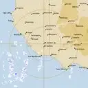 Live Mt.Gambier Weather Radar - 128km - Rain Rate