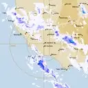 Live Mt.Gambier Weather Radar - 128km - Rain Rate