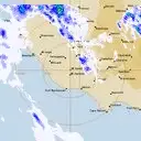 Live Mt.Gambier Weather Radar - 128km - Rain Rate