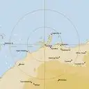 Live Dampier Weather Radar - 128km - Rain Rate